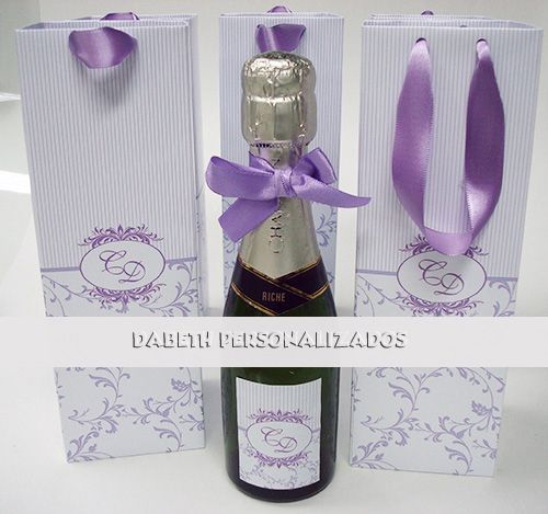 SACOLINHA PARA MINI CHAMPANHE/MINI VINHO**